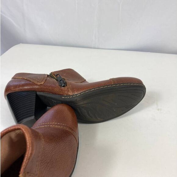 BOC Born Concept Brown Leather Clogs Women's SZ 8 Mules Shoes C48706 - Picture 8 of 8